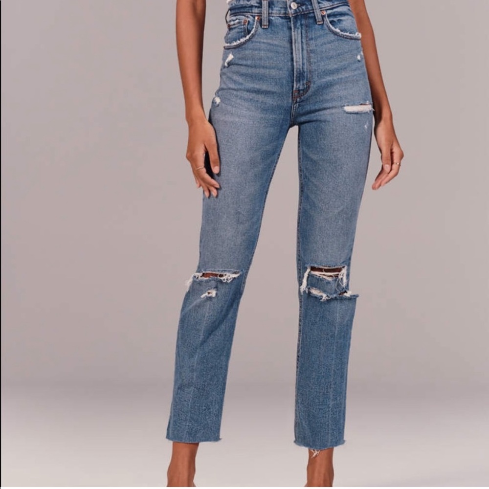 Abercrombie and Fitch angle Street ultra high rise size 27 short